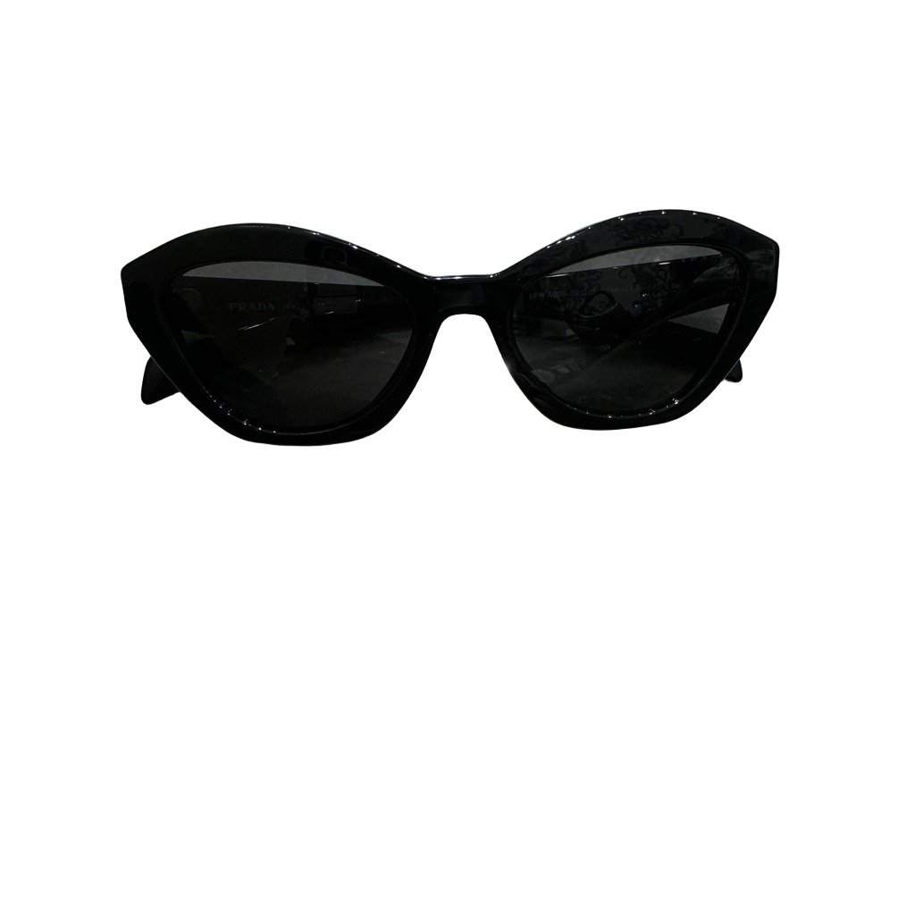 Prada Eyewear Collection Cat-eye Sunglasses Black Acetate Never worn - Front View