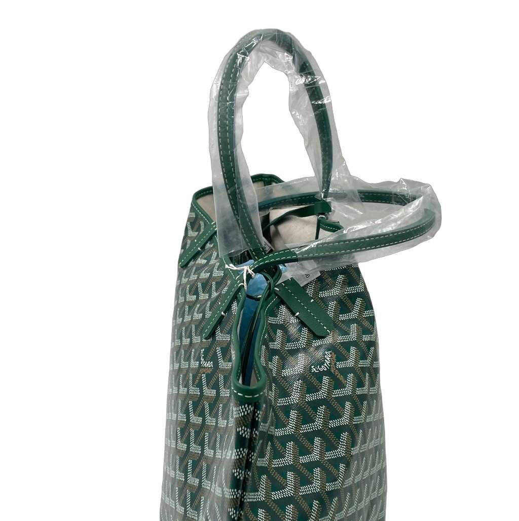 Goyard Saint Louis PM Green Green Canvas Never worn - Front View