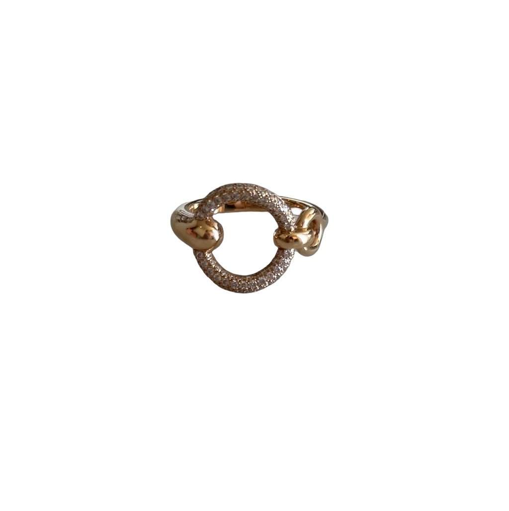Hermès Filet d'or ring Gold Rose Gold Never worn, with tag - Front View