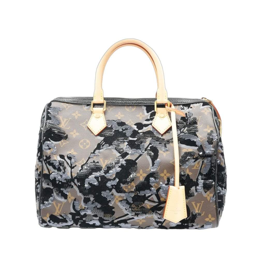 Louis Vuitton Speedy 30 Limited Edition Black Canvas Very good - Front View