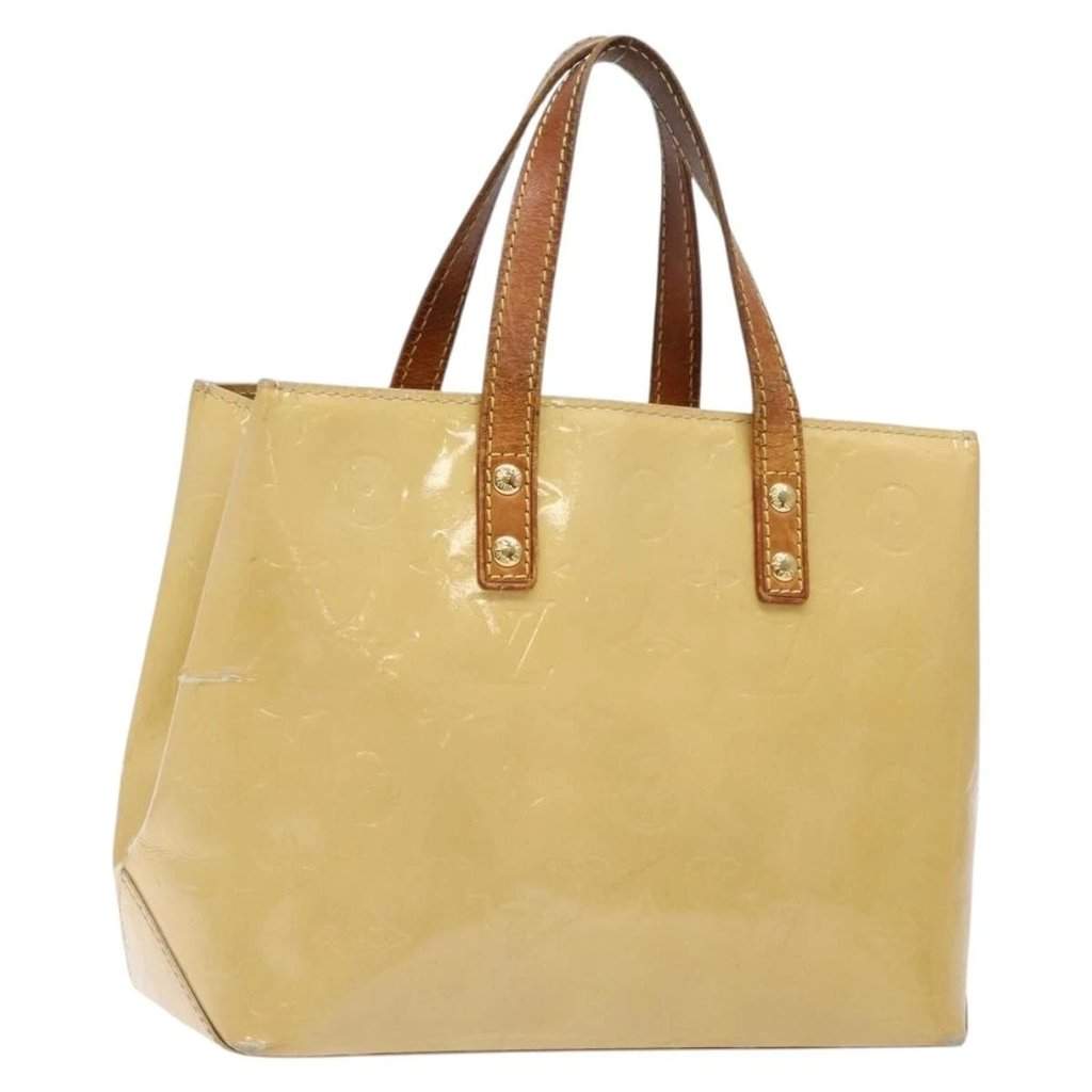 Louis Vuitton Handbag Beige Leather Good - Front View