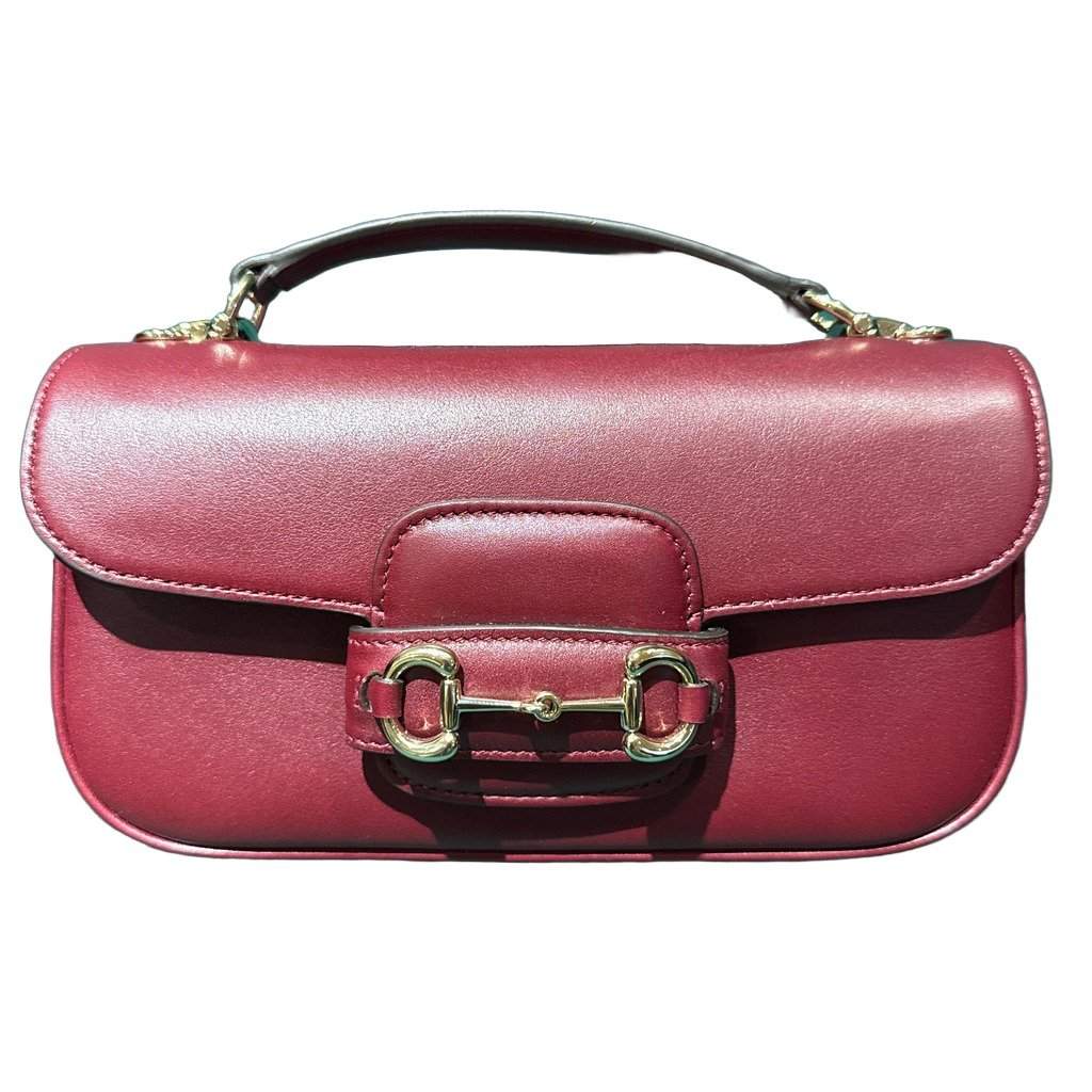 Gucci Horsebit 1955 rossoancora leather Burgundy Leather Never worn, with tag - Front View