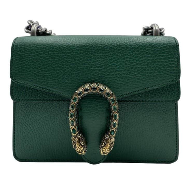 Gucci Dionysus Green Leather Very good - Front View