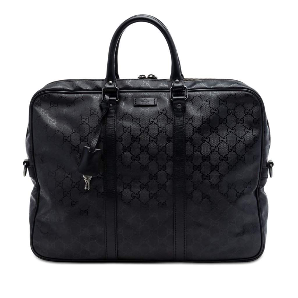 Gucci GG Imprime Business Bag Black Very good condition - Front View