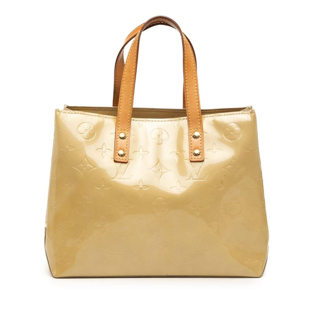 Louis Vuitton Monogram Vernis Reade PM Beige Leather Very good - Front View