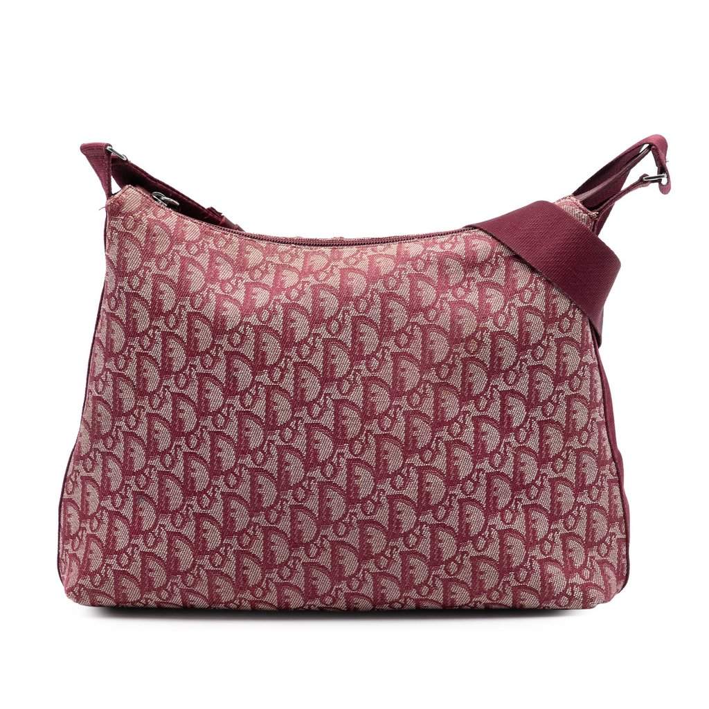 Dior Diorissimo Trotter Canvas Crossbody Red Very good condition - Front View
