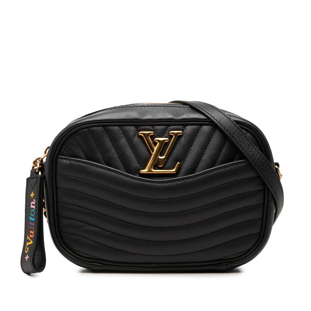 Louis Vuitton New Wave Camera Bag Black Leather Very good - Front View