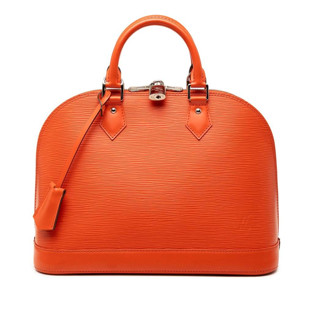 Louis Vuitton Epi Alma PM Orange Leather Very good condition - Front View