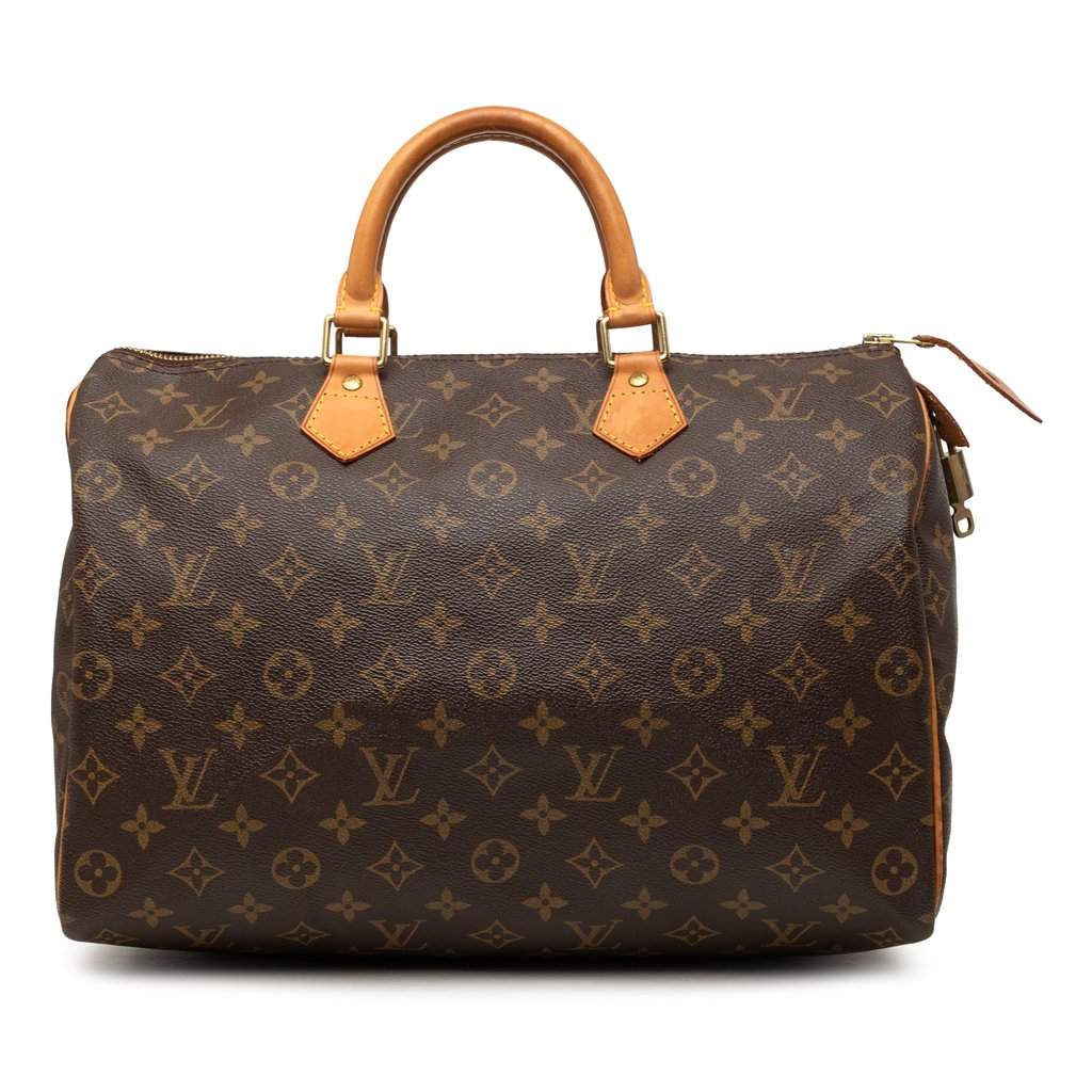 Louis Vuitton Monogram Speedy 35 Brown Very good - Front View