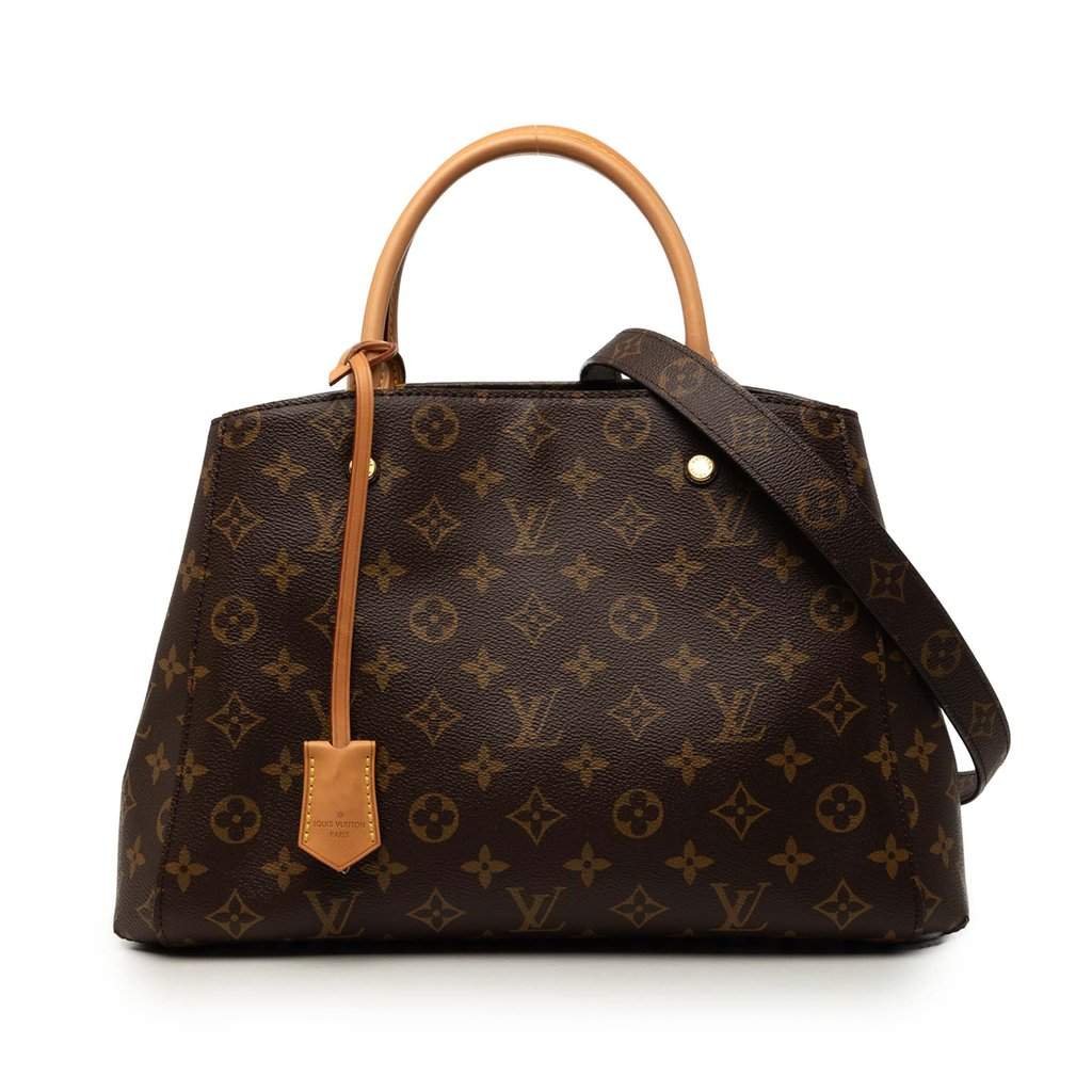 Louis Vuitton Monogram Montaigne MM Brown Very good - Front View