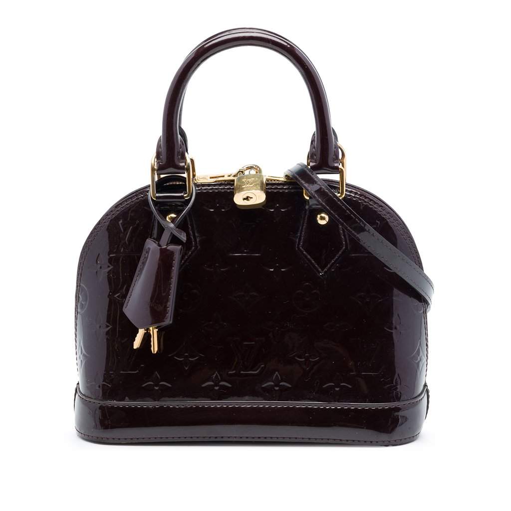 Louis Vuitton Monogram Vernis Alma BB Purple Leather Very good - Front View