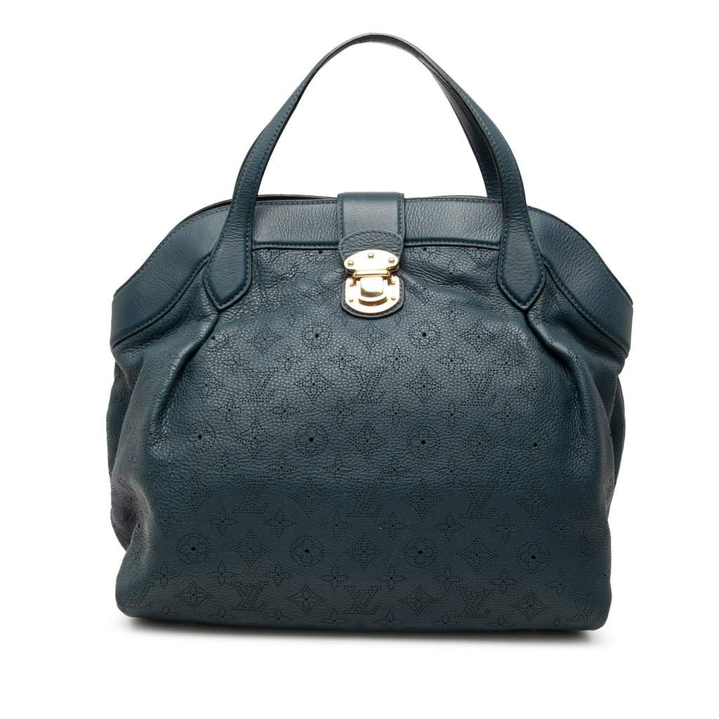 Louis Vuitton Monogram Mahina Cirrus MM Blue Leather Very good condition - Front View