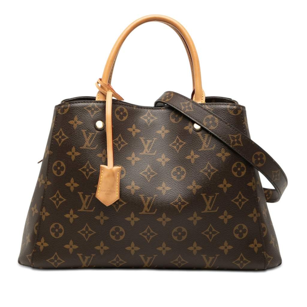Louis Vuitton Monogram Montaigne MM Brown Very good - Front View