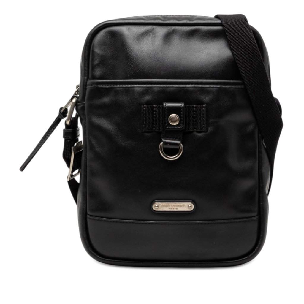 Saint Laurent Calfskin Rivington Crossbody Black Leather Very good condition - Front View