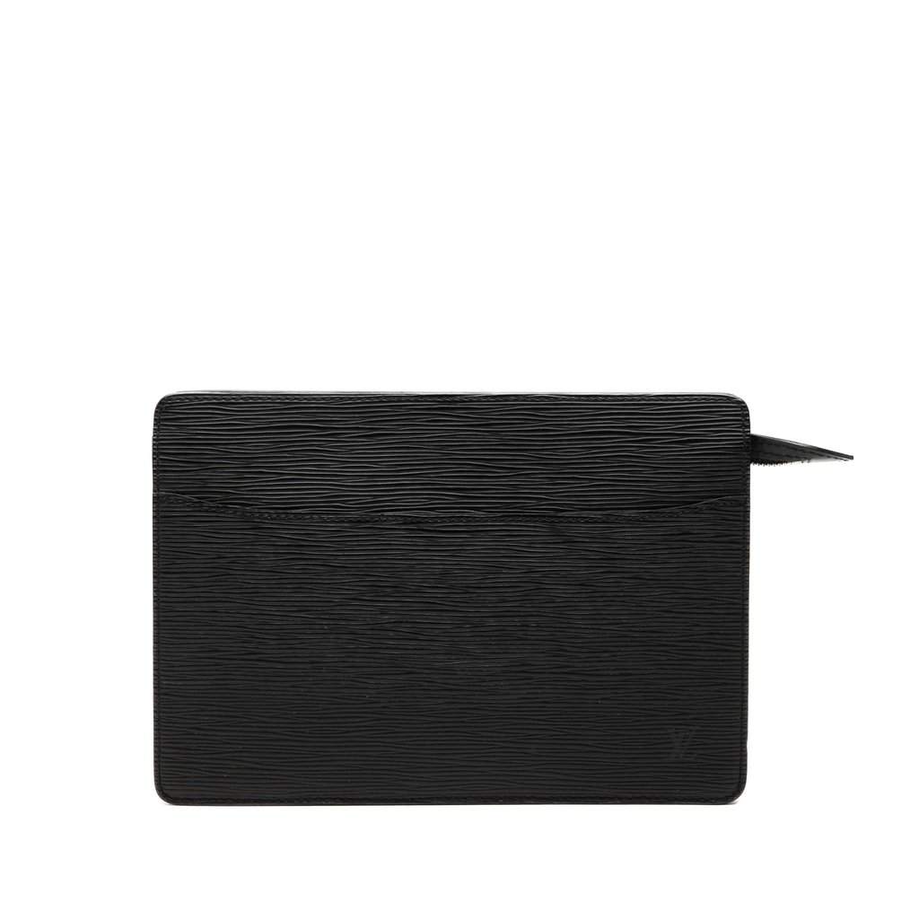 Louis Vuitton Epi Pochette Homme Black Leather Good condition - Front View