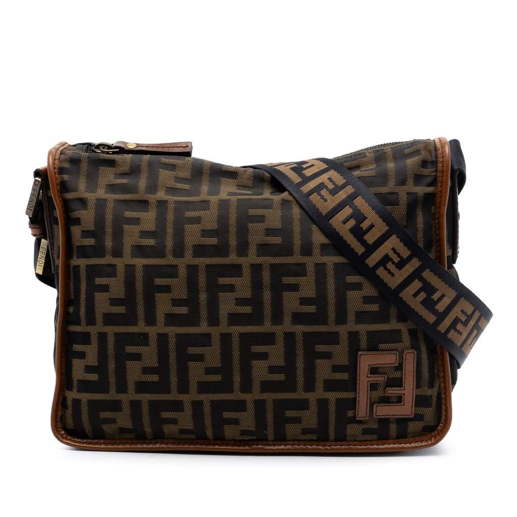 Fendi Zucca Canvas Crossbody Brown Very good condition - Front View
