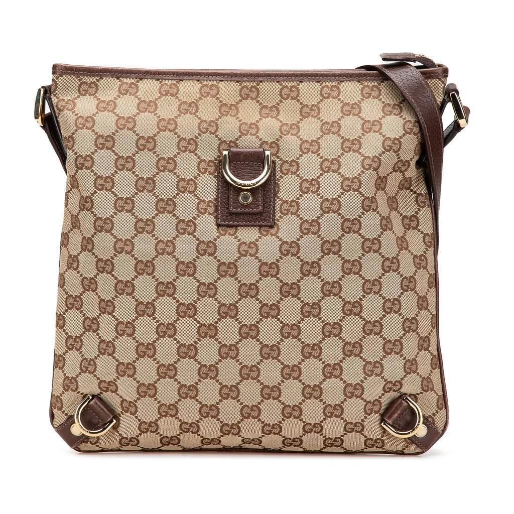 Gucci GG Canvas Abbey D Ring Crossbody Beige Very good condition - Front View