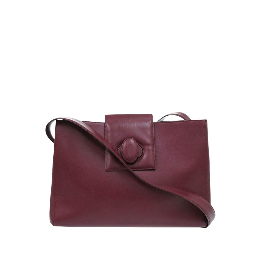 Cartier Leather Must de Cartier Crossbody Red Leather Very good condition - Front View