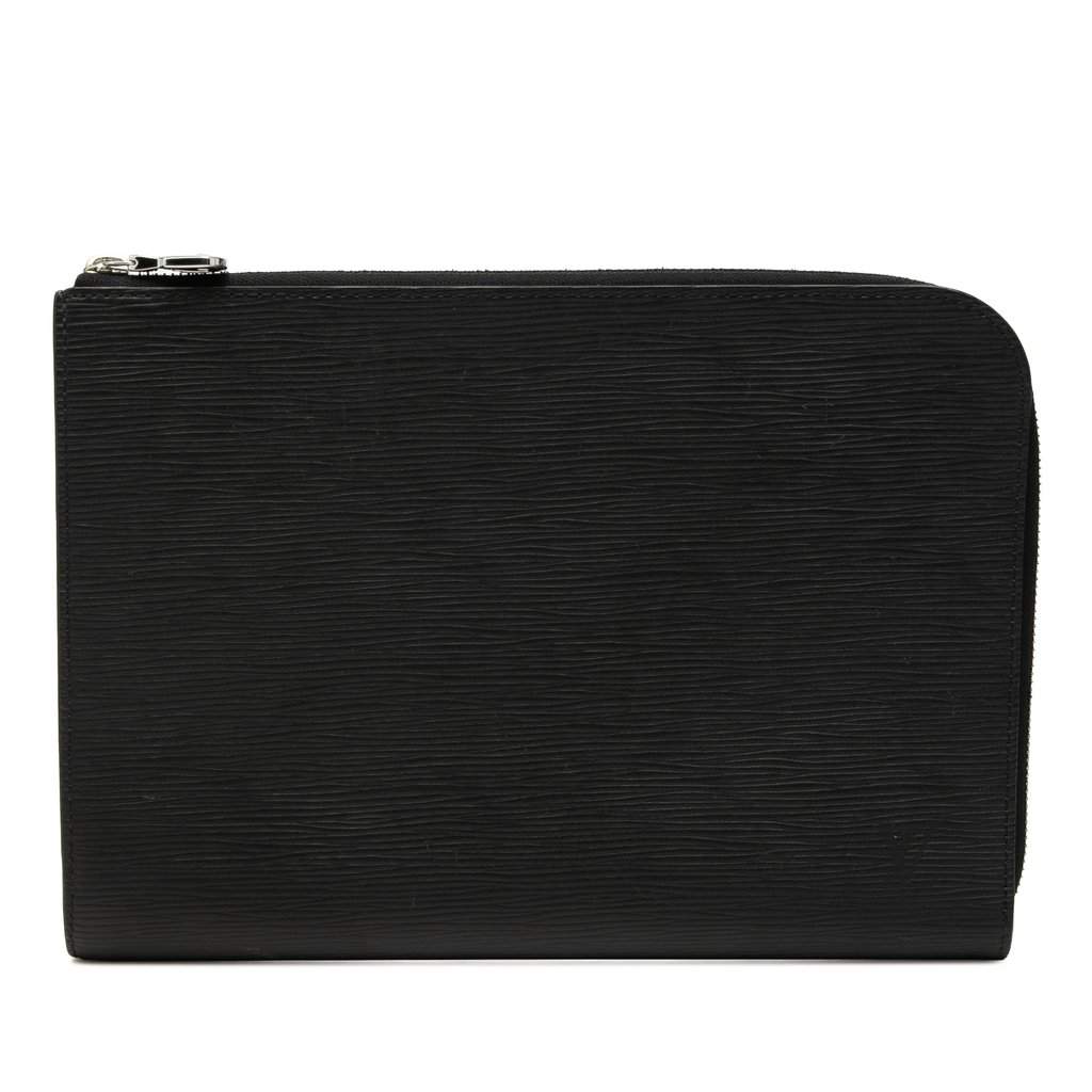 Louis Vuitton Epi Pochette Jour PM Black Leather Very good condition - Front View