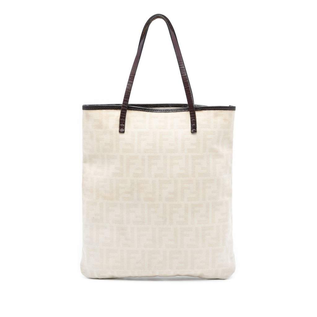 Fendi Zucca Canvas Tote Brown Very good - Front View