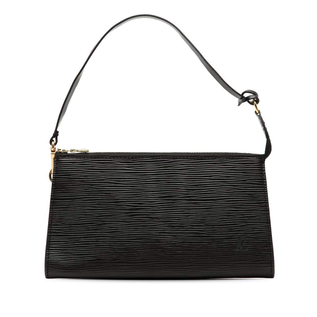 Louis Vuitton Epi Pochette Accessoires Black Leather Very good condition - Front View
