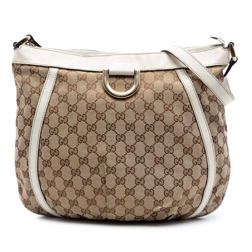 Gucci GG Canvas Abbey D Ring Crossbody Beige Very good condition - Front View