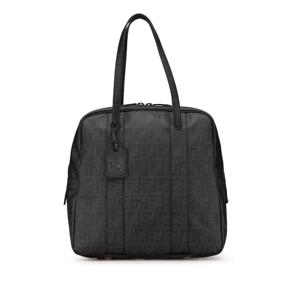 Fendi Zucca Coated Canvas Handbag Brown Very good - Front View