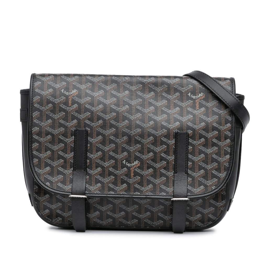 Goyard Goyardine Belvedere MM Black Very good condition - Front View