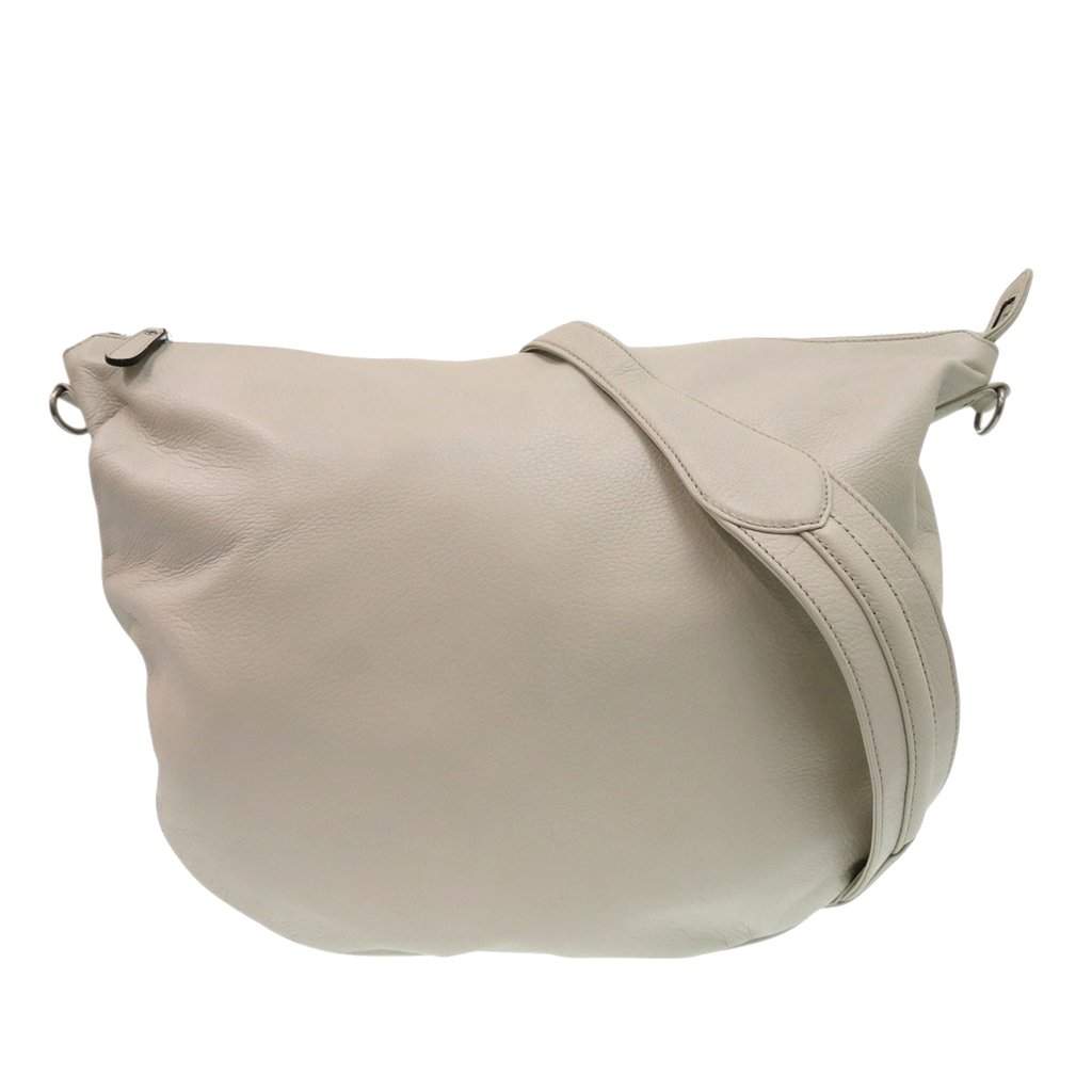 Gucci Calfskin Half Moon Hobo Beige Leather Very good - Front View