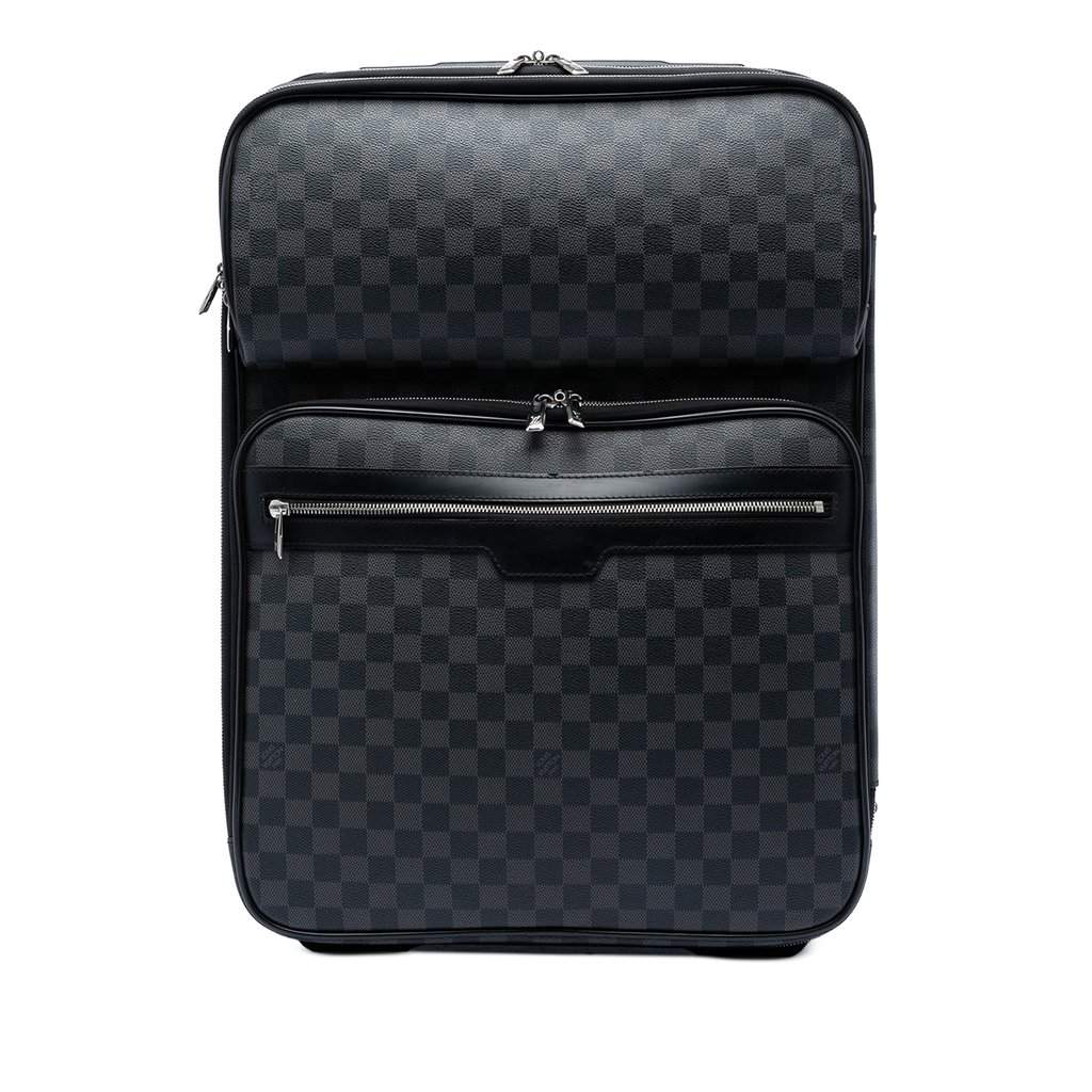 Louis Vuitton Damier Graphite Pegase Business Luggage 55 Black Very good condition - Front View