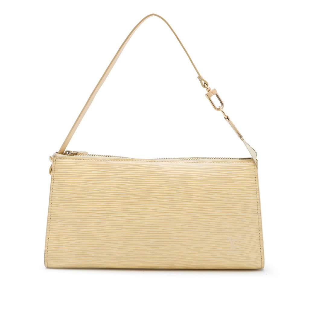 Louis Vuitton Epi Pochette Accessoires Yellow Leather Very good - Front View
