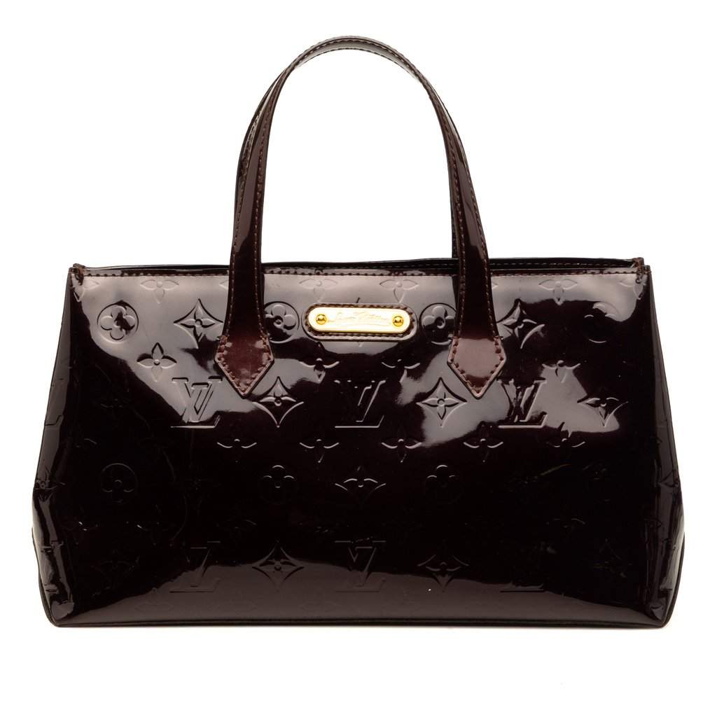 Louis Vuitton Monogram Vernis Wilshire PM Purple Leather Very good condition - Front View