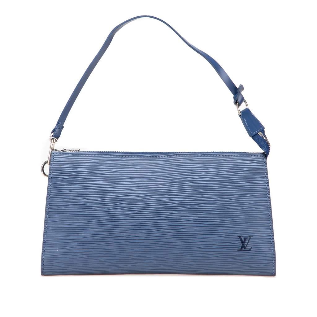 Louis Vuitton Epi Pochette Accessoires Blue Leather Very good - Front View