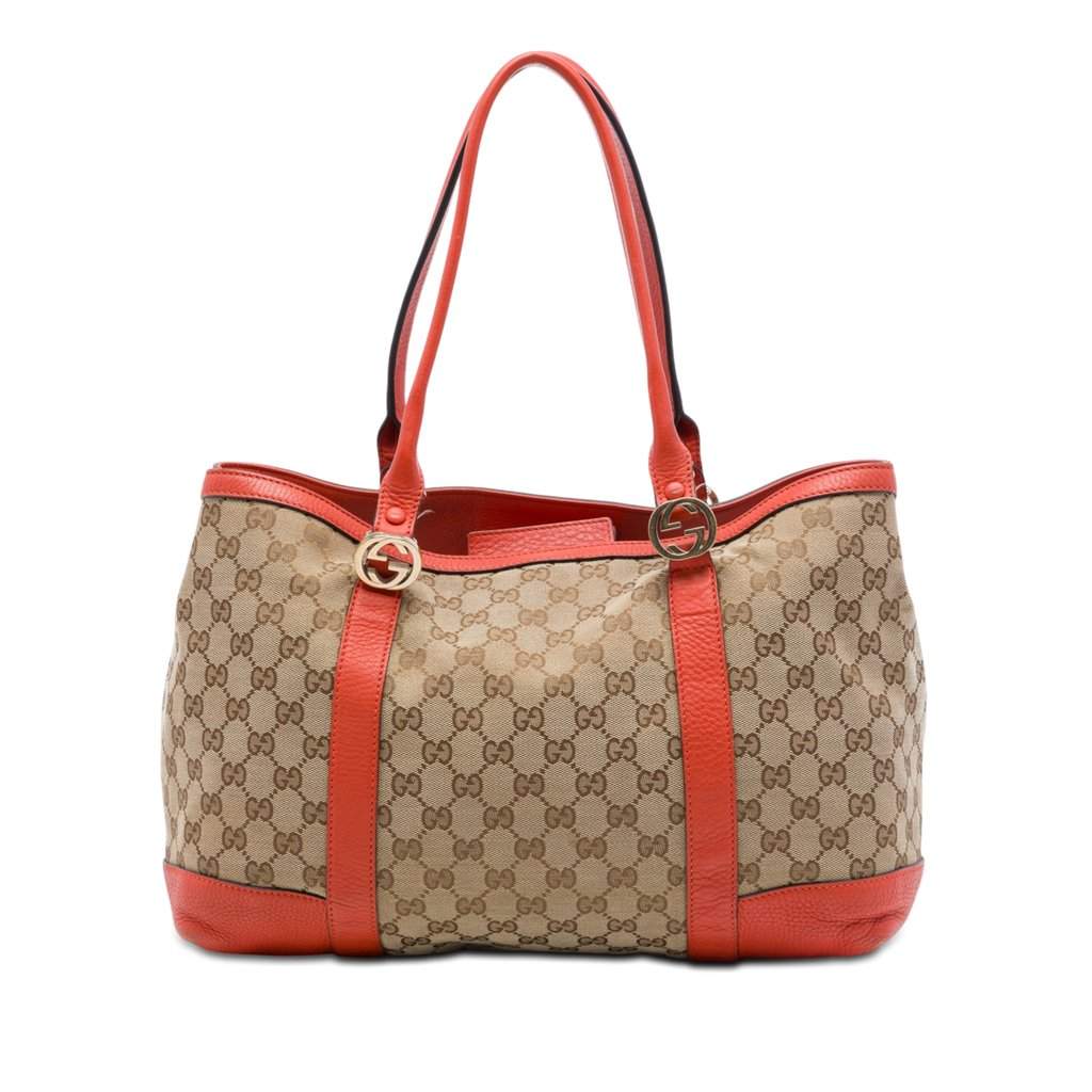 Gucci GG Canvas Miss GG Tote Beige Very good - Front View