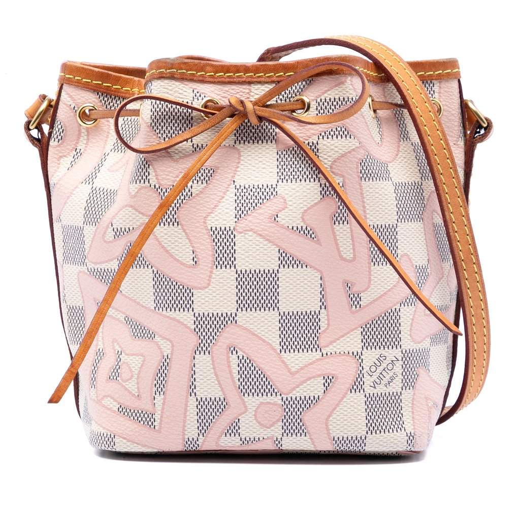 Louis Vuitton Damier Azur Tahitienne Nano Noe White Very good - Front View