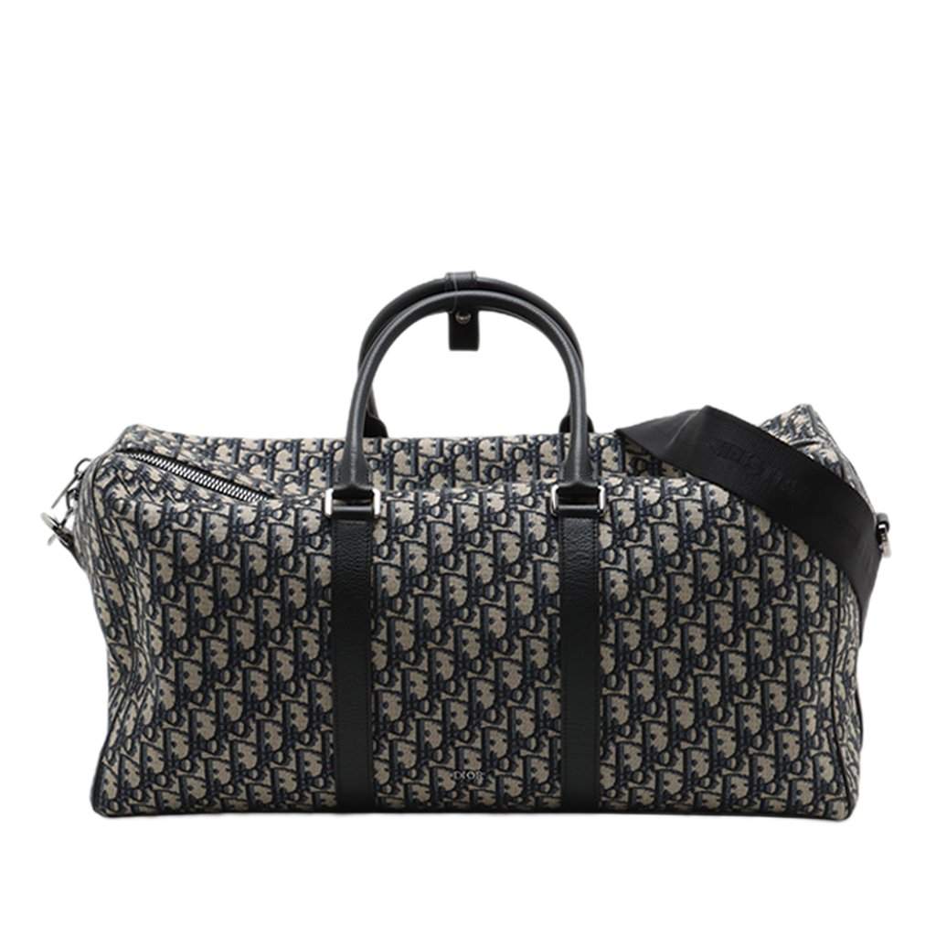 Dior Oblique Canvas Lingot 50 Blue Very good condition - Front View