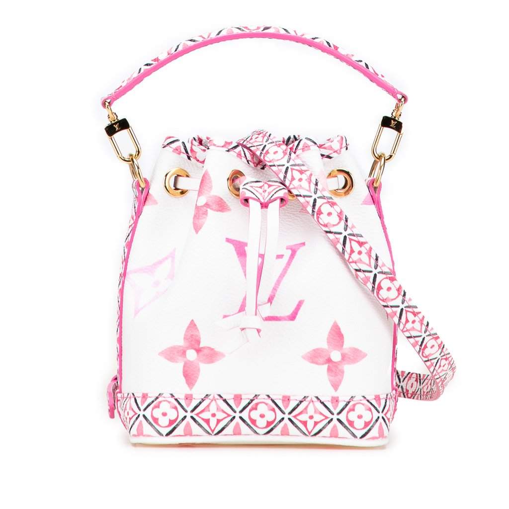 Louis Vuitton Monogram Watercolor Giant By the Pool Nano Noe White Very good - Front View