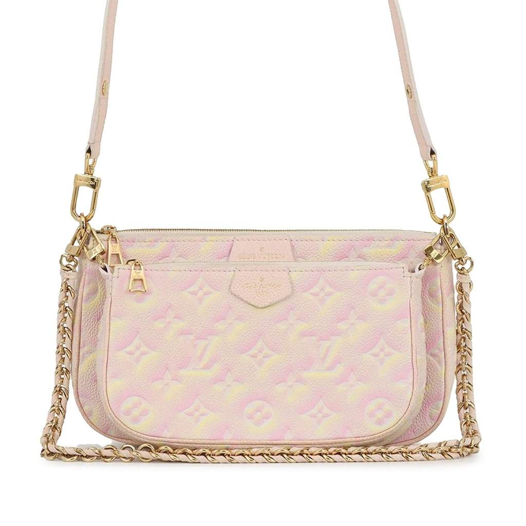 Louis Vuitton Monogram Empreinte Summer Stardust Multi Pochette Accessoires Pink Leather Very good condition - Front View