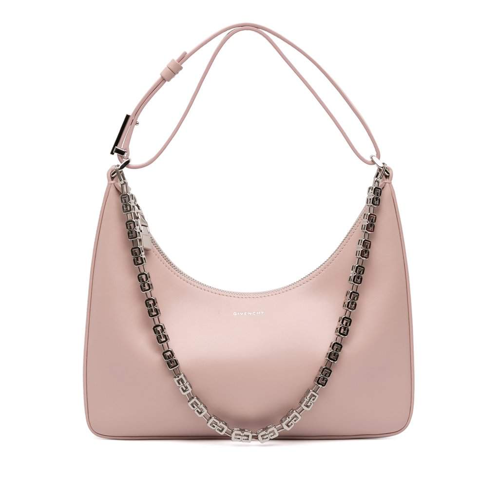 Givenchy Small Leather Moon Cut Out Bag Pink Leather Very good - Front View
