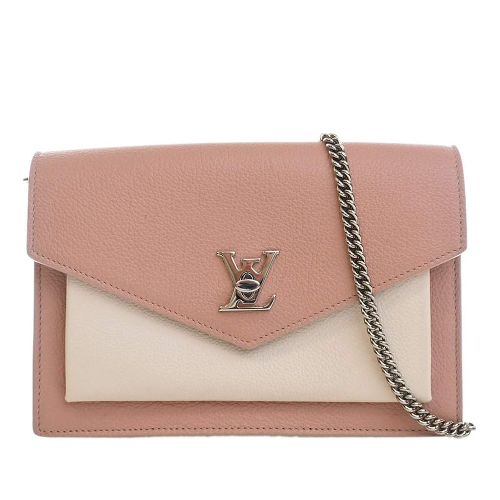 Louis Vuitton Bicolor Leather MyLockMe Chain Pochette Pink Leather Very good - Front View
