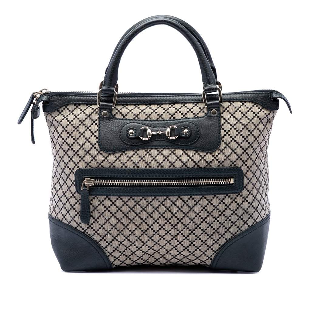 Gucci Diamante Canvas Catherine Tote Beige Very good condition - Front View