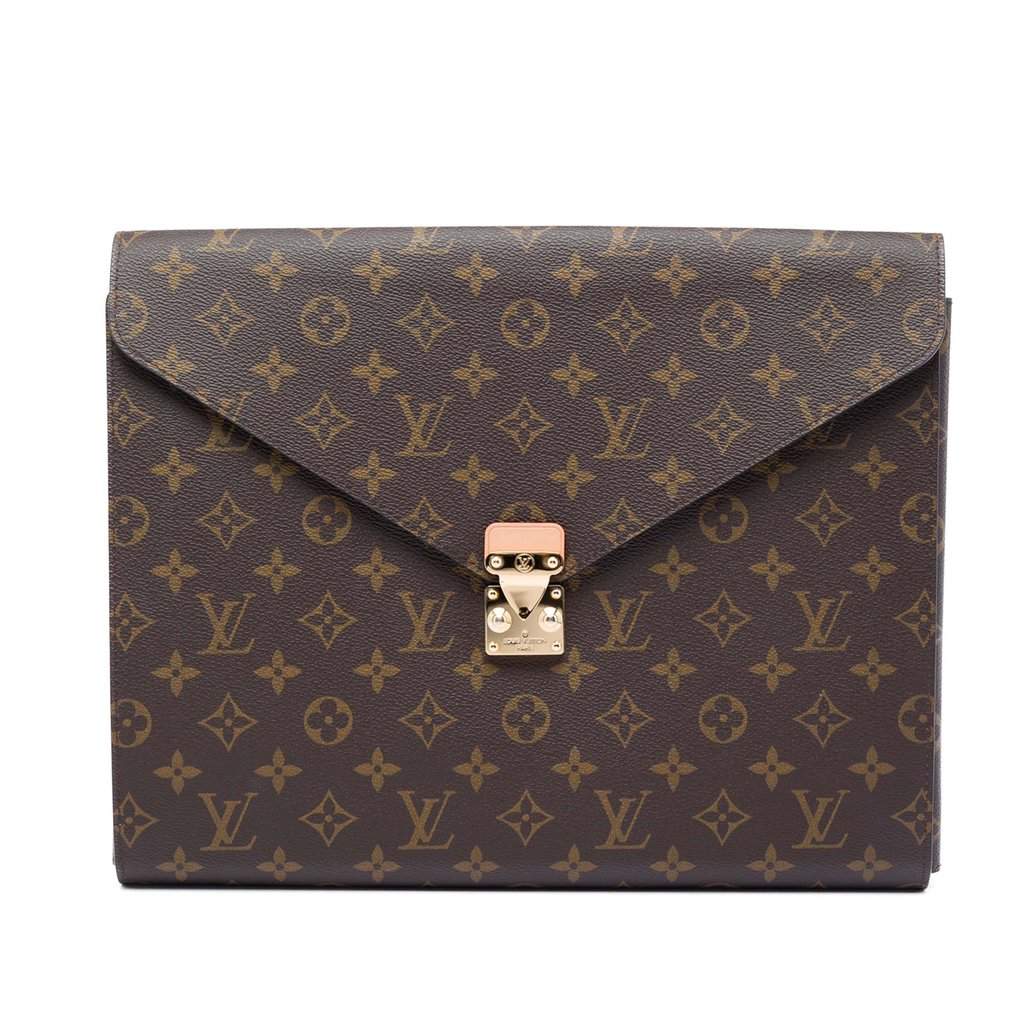 Louis Vuitton Monogram Mark Folder Brown Very good condition - Front View