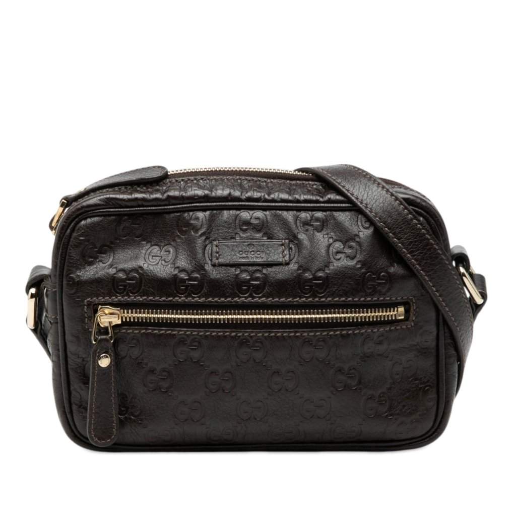 Gucci Guccissima Crossbody Brown Leather Very good condition - Front View