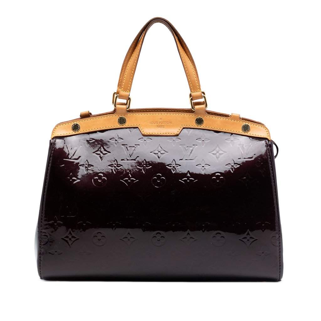 Louis Vuitton Monogram Vernis Brea MM Purple Leather Very good condition - Front View