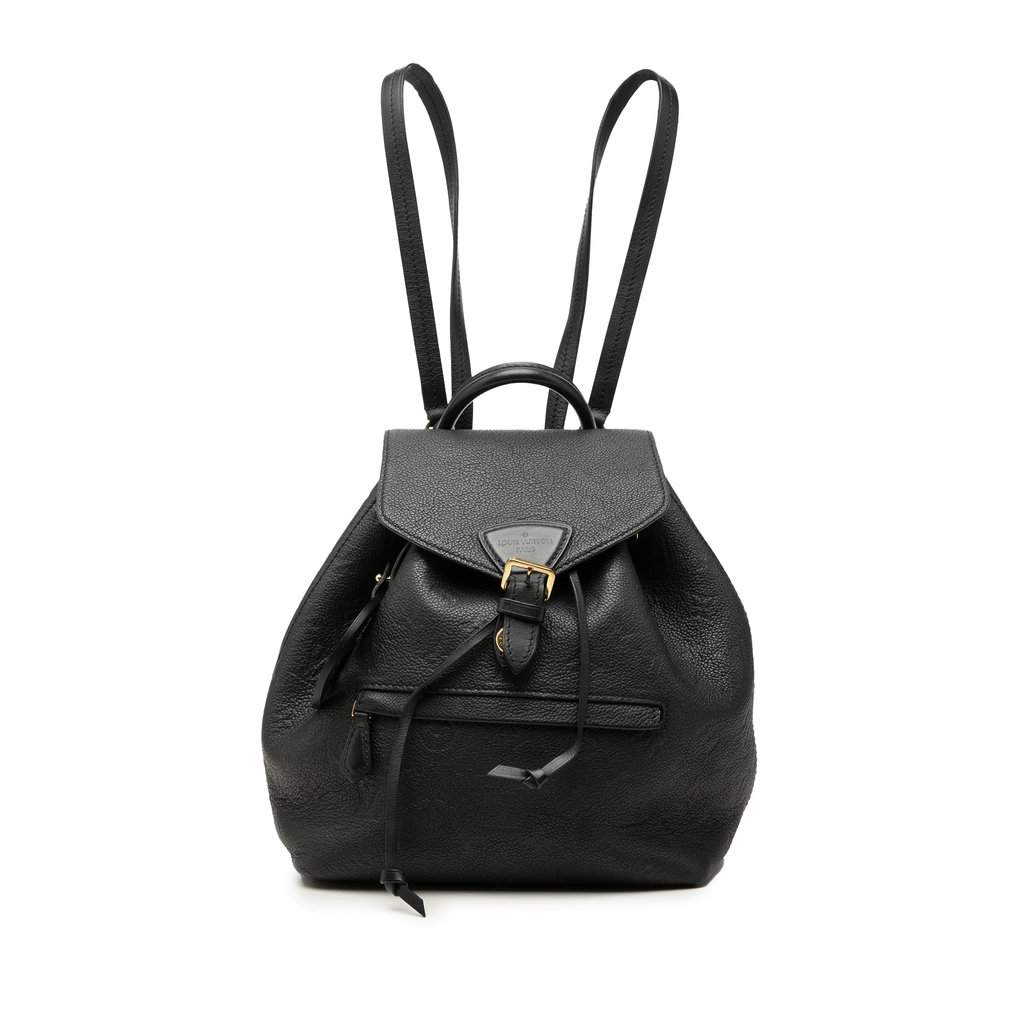 Louis Vuitton Monogram Empreinte Montsouris PM Backpack Black Leather Very good condition - Front View