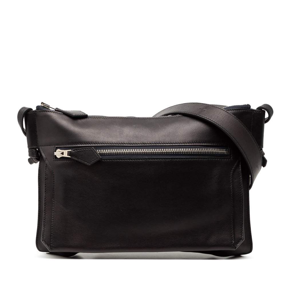 Hermès Evercolor Ultrapla GM Black Leather Very good condition - Front View