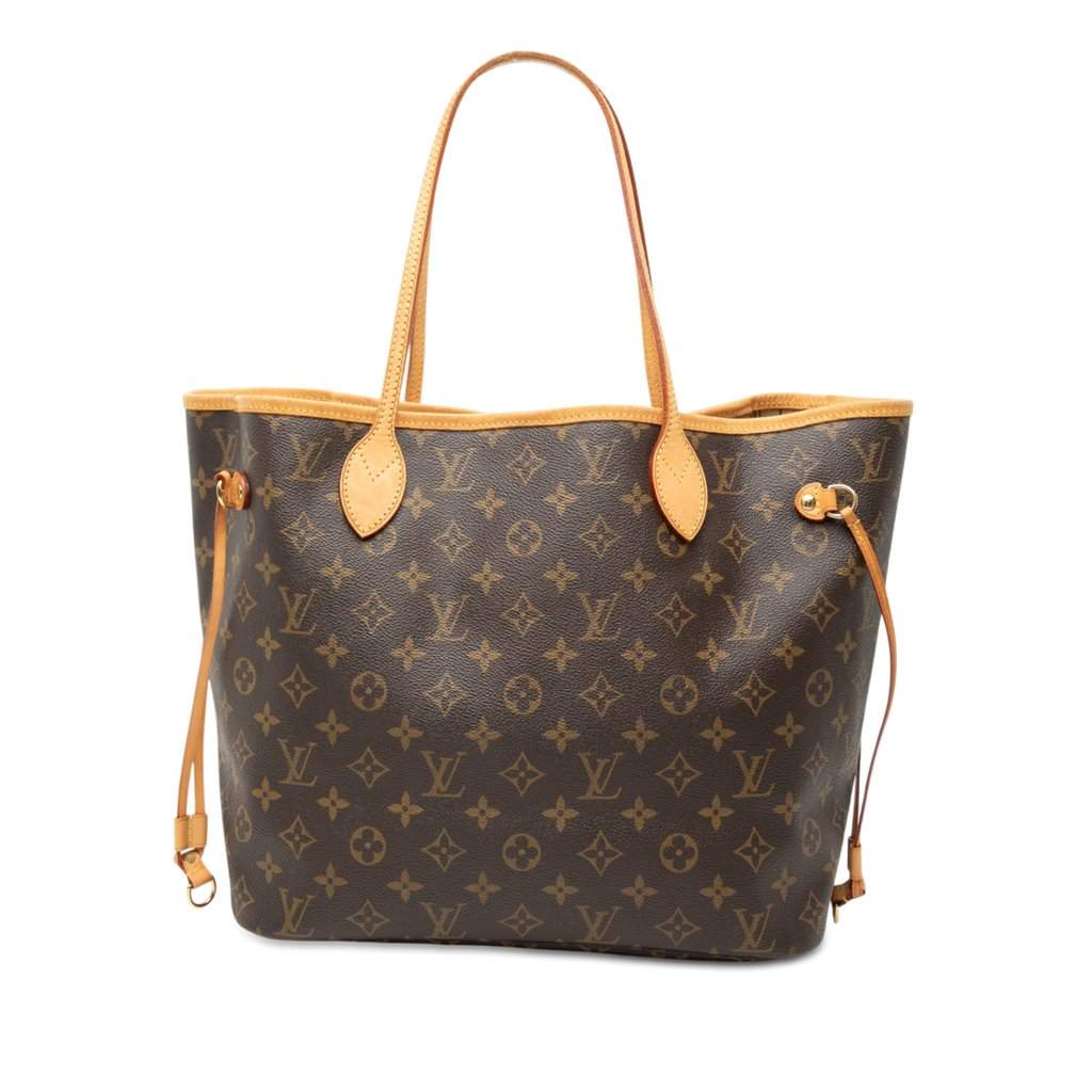 Louis Vuitton Monogram Neverfull MM Brown Very good - Front View
