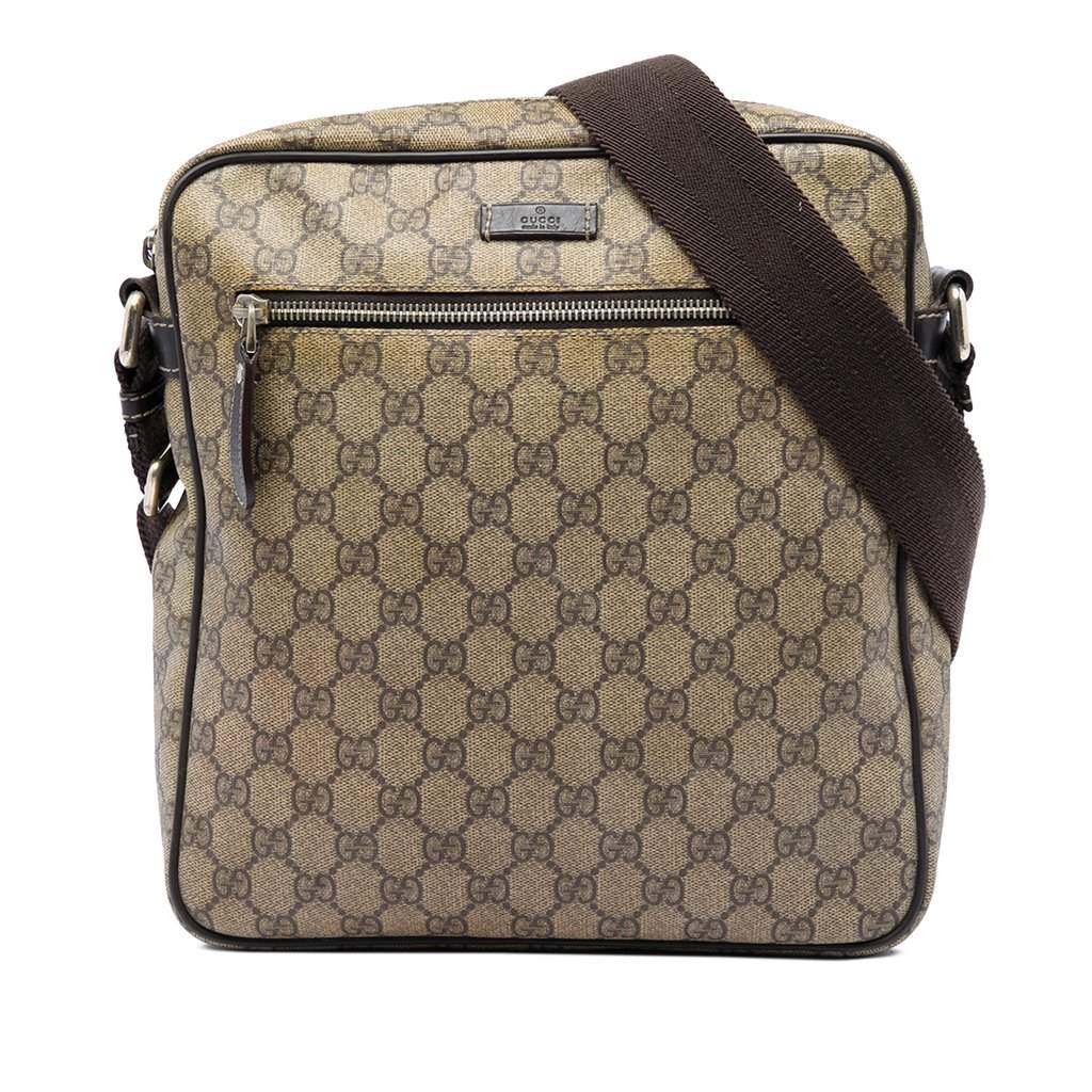 Gucci GG Supreme Crossbody Beige Very good condition - Front View