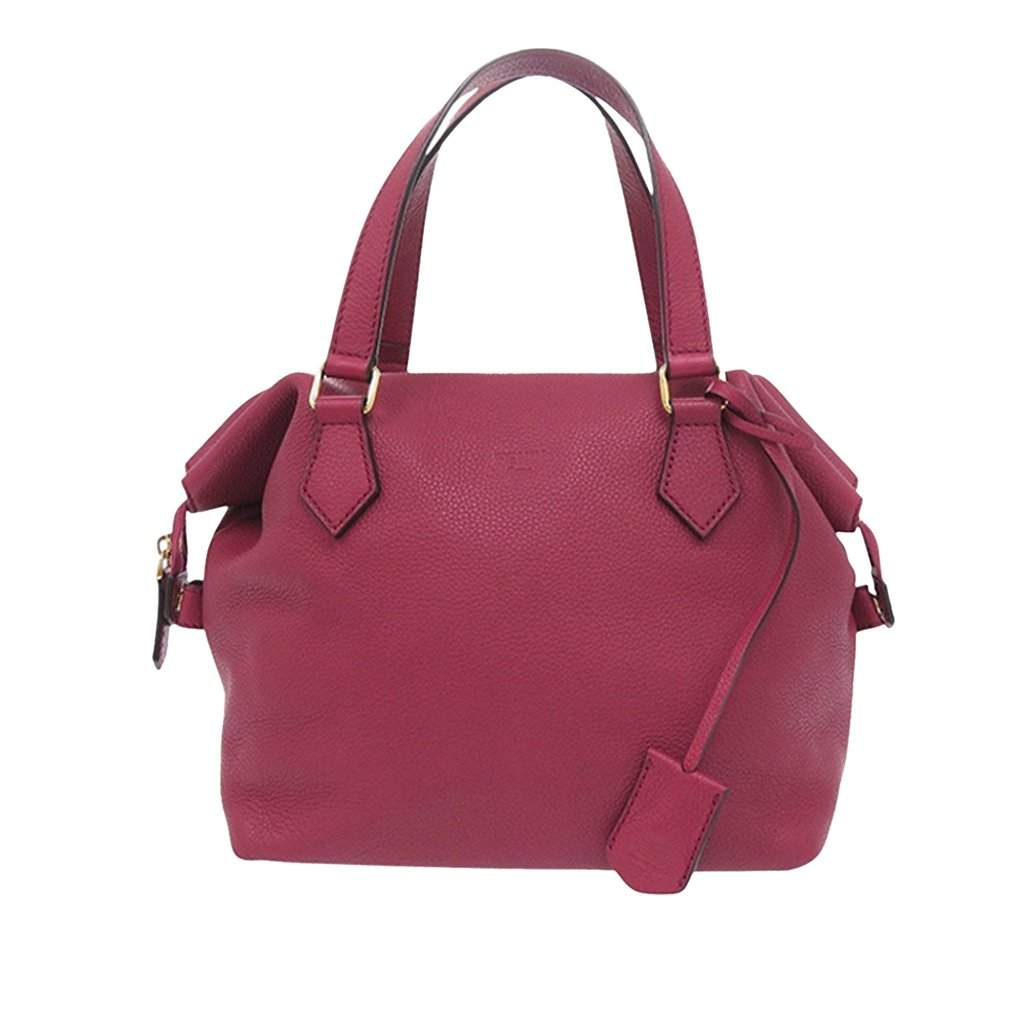 Fendi Small Leather Double Handle Tote Pink Leather Very good condition - Front View