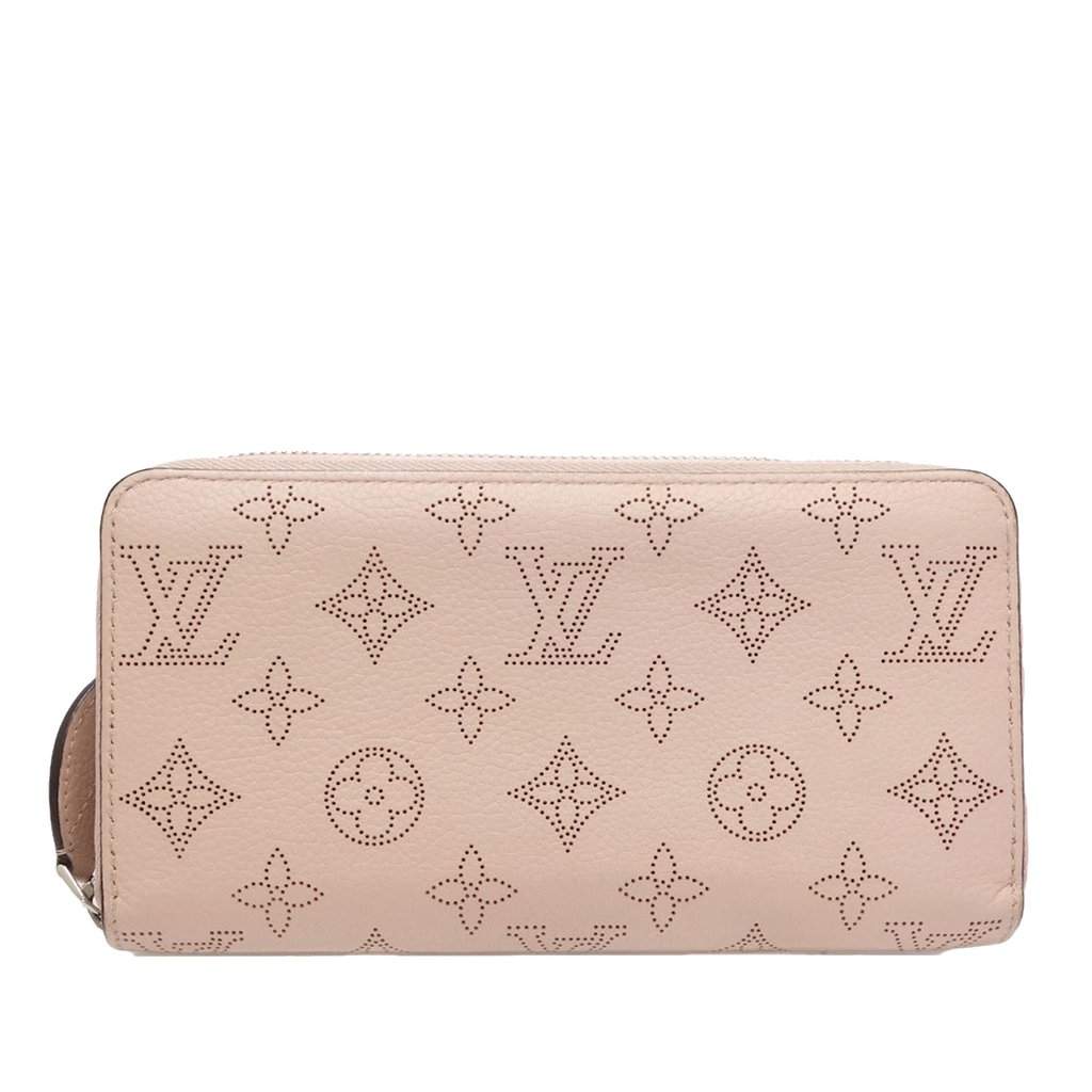 Louis Vuitton Monogram Mahina Zippy Long Wallet Pink Leather Very good condition - Front View